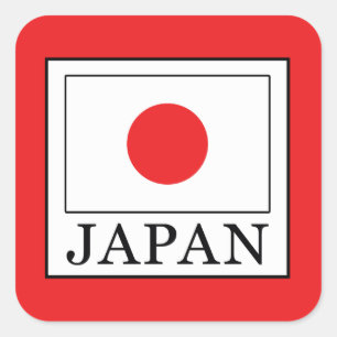 Pegatina Cuadrada Japón