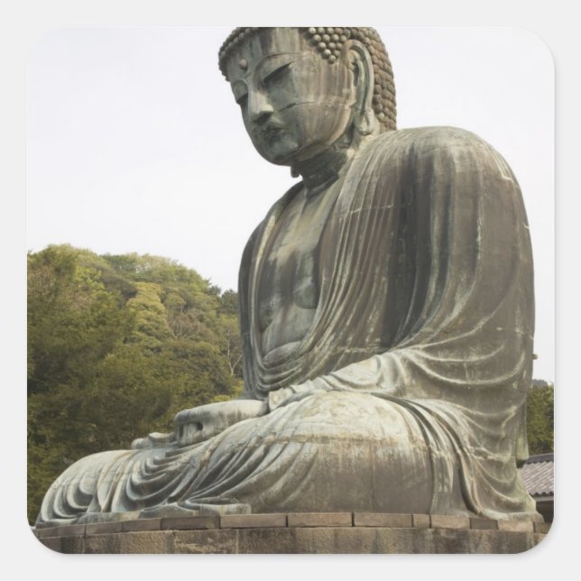 Pegatina Cuadrada Japón, isla Honshu, prefectura de Kanagawa, (Anverso)