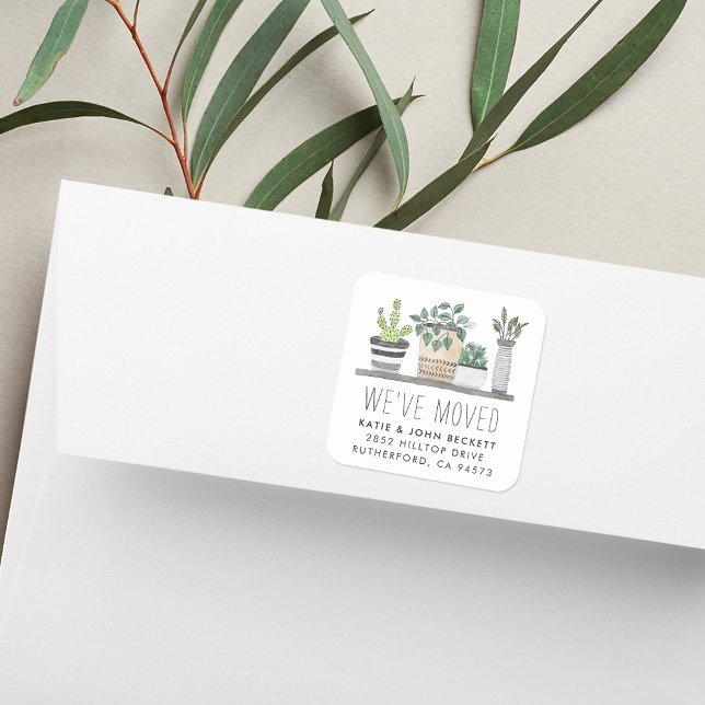 Pegatina Cuadrada Jardín Grown | Moviendo Pegatinas de Invitación (Subido por el creador)