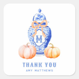 Pegatina Cuadrada Jardín Topiary de Bambú | Chinoiserie Gracias