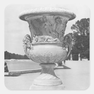 Pegatina Cuadrada Jarrón monumental, alegoría de derrota de turcos