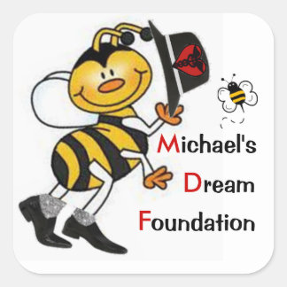 Pegatina Cuadrada Jazzy Dream Bee