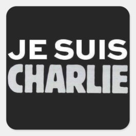 Pegatina Cuadrada Je Suis Charlie