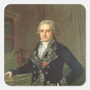 Pegatina Cuadrada Jean Antoine Chaptal Comte de Chanteloupe