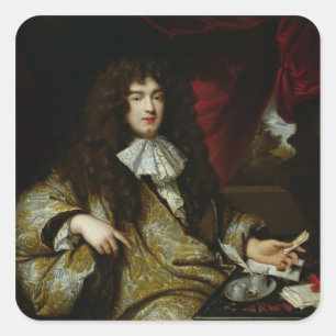 Pegatina Cuadrada Jean-Baptiste Colbert Marquis de Seignelay