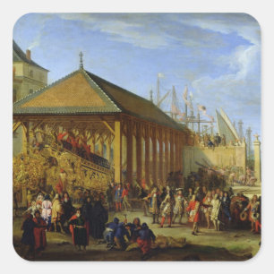 Pegatina Cuadrada Jean-Baptiste Colbert Marquis de Seignelay