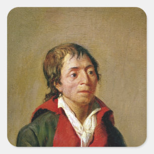 Pegatina Cuadrada Jean-Paul Marat