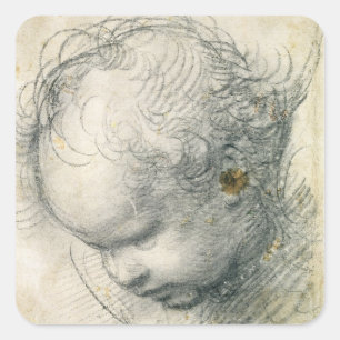 Pegatina Cuadrada Jefe de un Cherub
