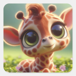 Pegatina Cuadrada Jeffrey