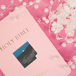 Pegatina Cuadrada Jeremiah 33:3 KJV Sticker Desert Faith Collection