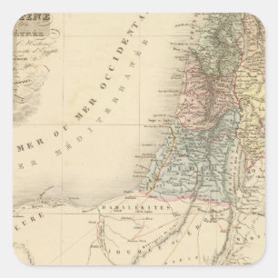Pegatina Cuadrada Jerusalén histórica, Palestina