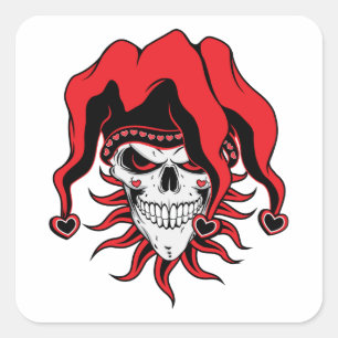 Pegatina Cuadrada Jester of Love