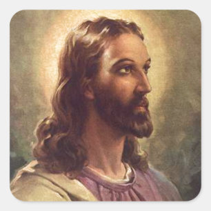 Pegatina Cuadrada Jesús
