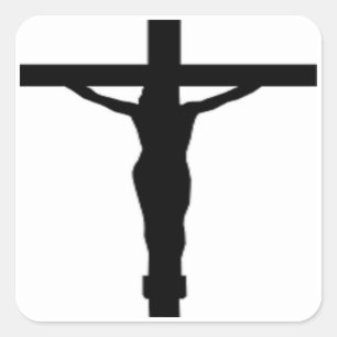 PEGATINA CUADRADA JESUS CHRIST