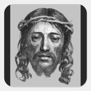 PEGATINA CUADRADA JESUS CHRIST