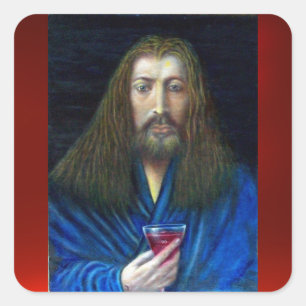PEGATINA CUADRADA JESÚS CHRIST, EL DESAFÍO