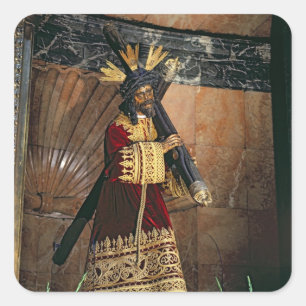 Pegatina Cuadrada Jesús de la Gran Potencia, 1620