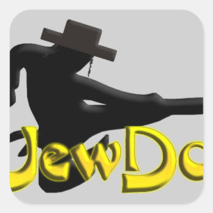 Pegatina Cuadrada Jewdo