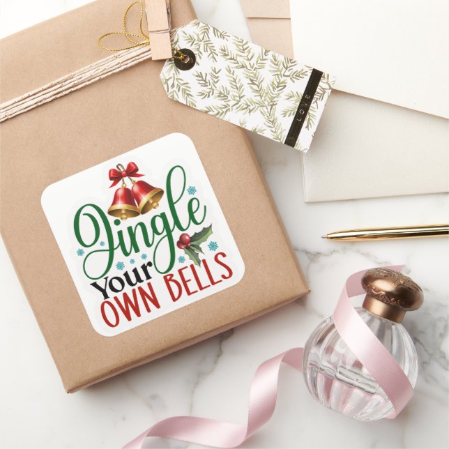 Pegatina Cuadrada Jingle Your Own Bells Sticker Set (Regalar)