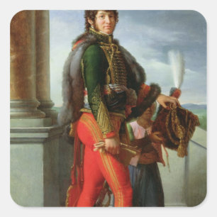 Pegatina Cuadrada Joaquín Murat 1801