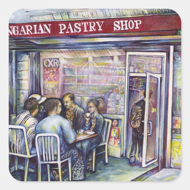 Pegatina Cuadrada Jocund (Anverso)