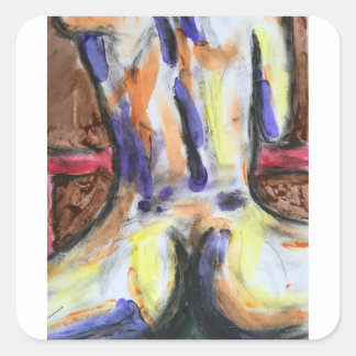 Pegatina Cuadrada Jody Deux