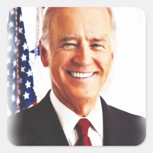 Pegatina Cuadrada Joe Biden-USA President 2021_