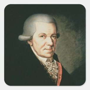 Pegatina Cuadrada Johann Michael Haydn, hermano del compositor