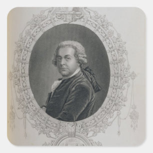 Pegatina Cuadrada John Adams