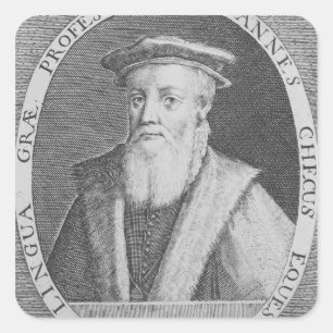 Pegatina Cuadrada John Cheke, 1620