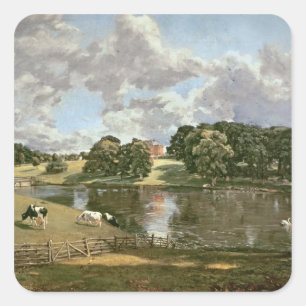 Pegatina Cuadrada John Constable   Wivenhoe Park, Essex, 1816