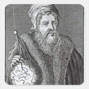 Pegatina Cuadrada John Dee a London