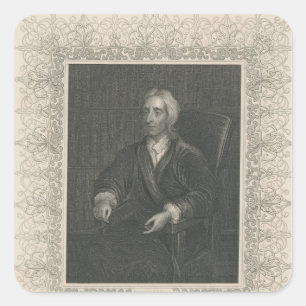 Pegatina Cuadrada John Locke