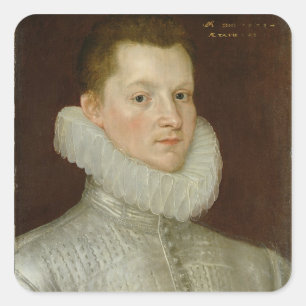 Pegatina Cuadrada John Smythe de Ostenhanger (ahora Westenhanger) Ke