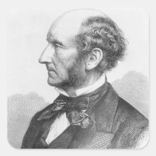 Pegatina Cuadrada John Stuart Mill