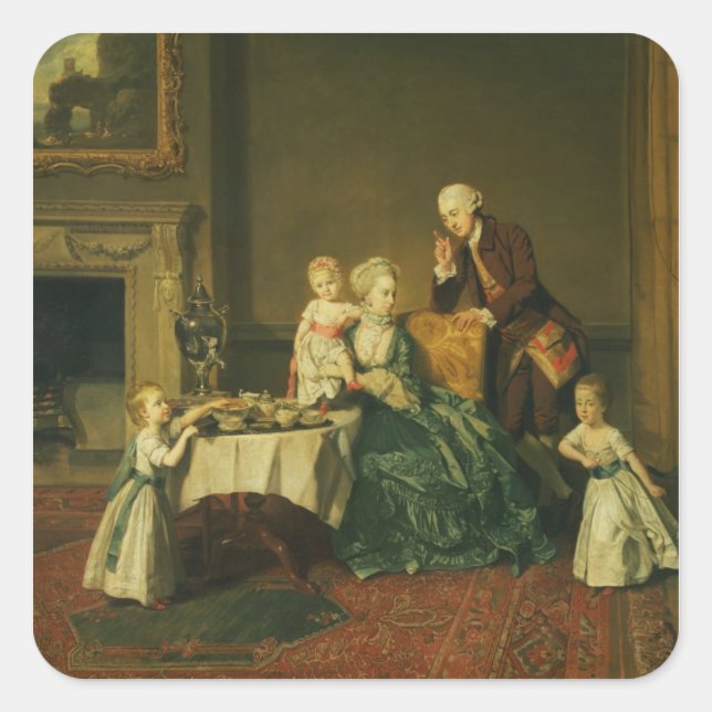 Pegatina Cuadrada John Verney (Anverso)