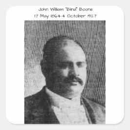 Pegatina Cuadrada John William "Blind" Boone