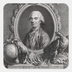 Pegatina Cuadrada Jorte-Louis Leclerc Comte de Buffon