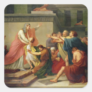 Pegatina Cuadrada José reconoció por sus hermanos