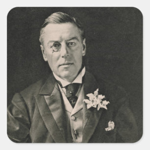 Pegatina Cuadrada Joseph Chamberlain