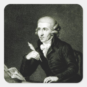 Pegatina Cuadrada Joseph Haydn c.1770