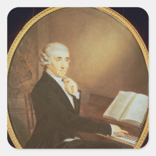 Pegatina Cuadrada Joseph Haydn c.1795