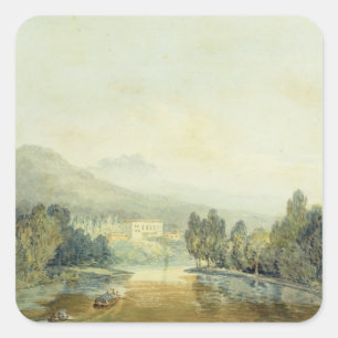 Pegatina Cuadrada Joseph Mallord William Turner Villa Salviati sob