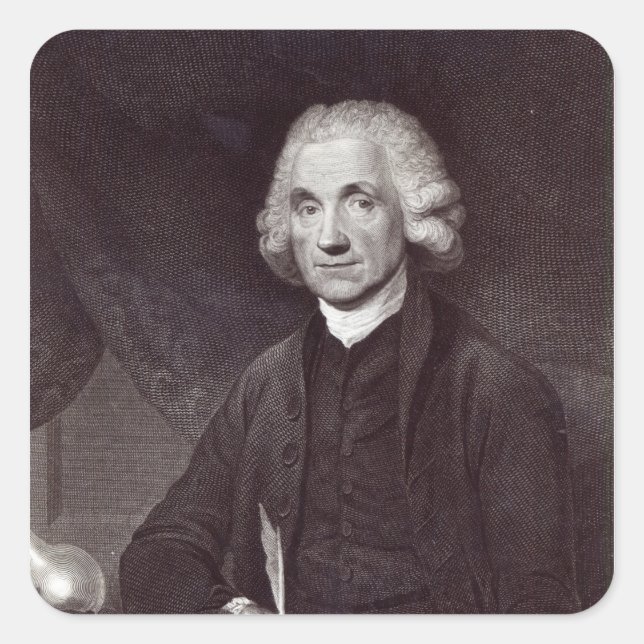 Pegatina Cuadrada Joseph Priestley (Anverso)