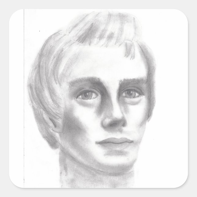 Pegatina Cuadrada Joseph Smith mormón profeta SUD (Anverso)