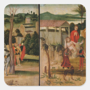 Pegatina Cuadrada Josué en las paredes de Jericó