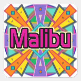 Pegatina Cuadrada Joy Design "Malibu" Pegatinas