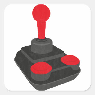 Pegatina Cuadrada joystick