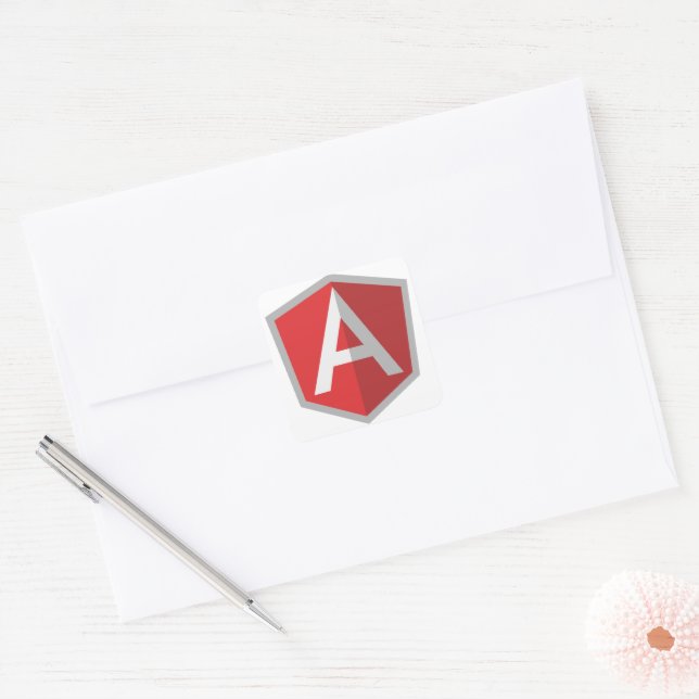 Pegatina Cuadrada JS angular (Sobre)