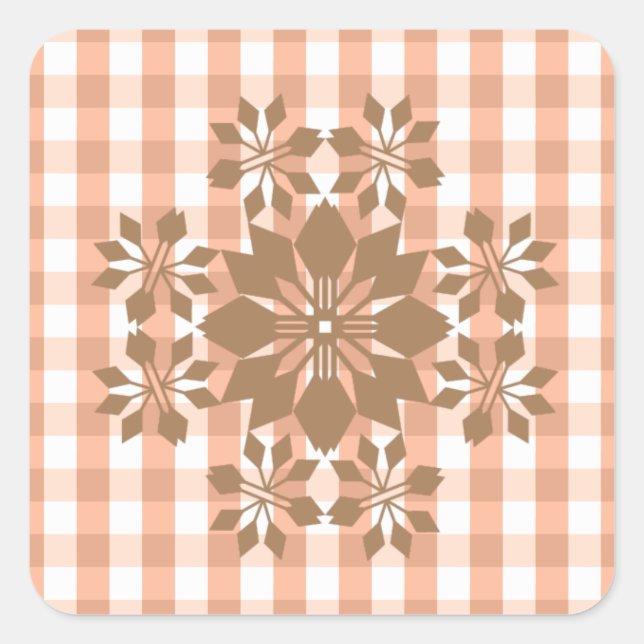 Pegatina Cuadrada Jubilee navidades (Anverso)